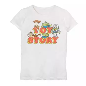 Футболка Disney's Encanto для девочек 7–16 лет с рисунком Вуди Базз Лайтер «Чужие яблочко» Disney