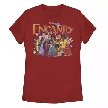 Футболка Disney's Encanto Juniors с графическим изображением Family Group Shot Licensed Character