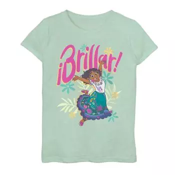 Футболка Disney's Encanto с рисунком Mirabel для девочек 7–16 лет с цветочным принтом Disney