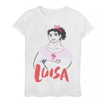 Футболка Disney's Encanto с рисунком портрета Луизы для девочек 7–16 лет Disney