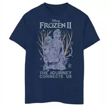 Футболка Disney's Frozen 2 для мальчиков 8–20 лет с групповым изображением и рисунком «Мы можем столкнуться с чем угодно» Disney
