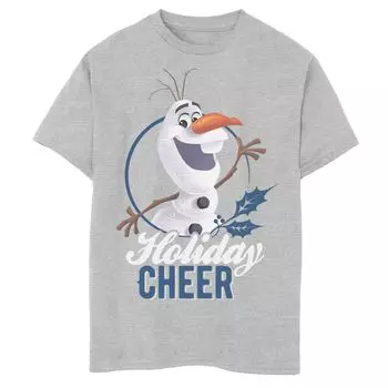 Футболка Disney's Frozen Boys 8–20 с изображением Олафа Холидей и портрета Cheer Licensed Character