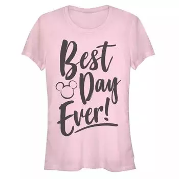 Футболка Disney's Juniors 'Disney Park Best Day Ever Fitted Disney