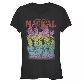Футболка Disney's Juniors Disney Princesses You Are Magical Rainbow приталенного кроя Licensed Character