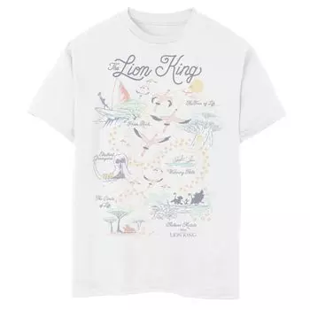 Футболка Disney's «Король Лев» с графикой «Карта мира» для мальчиков 8–20 лет Disney