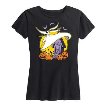 Футболка Disney's «Кошмар перед Рождеством» Zero Junior с рисунком Хэллоуина, черный