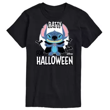 Футболка Disney's Lilo & Stitch Big & Tall Batty с рисунком на Хэллоуин Licensed Character