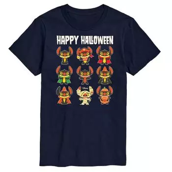 Футболка Disney's Lilo & Stitch Big & Tall с цветком Happy Halloween Licensed Character, синий