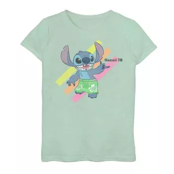 Футболка Disney's Lilo & Stitch для девочек 7–16 Hawaii 78 с портретным рисунком Licensed Character
