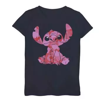Футболка Disney's Lilo & Stitch с графическим рисунком Stitch для девочек 7–16 лет, посвященная Дню святого Валентина Disney