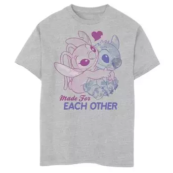 Футболка Disney's Lilo & Stitch с рисунком «Стежок и ангел» для мальчиков 8–20 лет Disney
