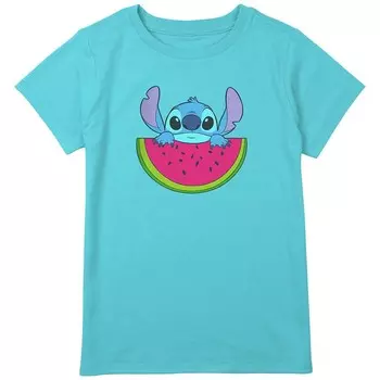 Футболка Disney's Lilo & Stitch с рисунком Watermelon Stitch для девочек плюс, синий