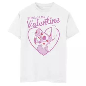 Футболка Disney's Lilo & Stitch с рисунком «Ститч — мой Валентин» для мальчиков 8–20 лет Disney