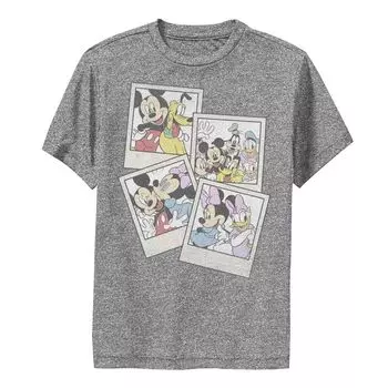 Футболка Disney's Mickey & Friends для мальчиков 8–20 лет с групповым снимком Polaroids и графическим рисунком Licensed Character