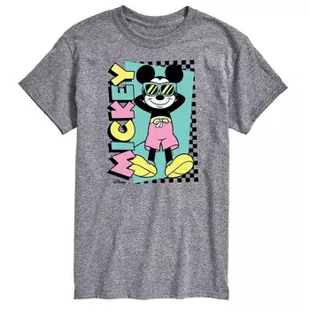 Футболка Disney's Mickey Mouse Big & Tall Sunbathe с рисунком, серый