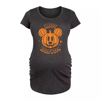 Футболка Disney's Mickey Mouse для беременных с изображением тыквы, цвет Heather Charcoal