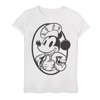 Футболка Disney's Mickey Mouse для девочек 7–16 лет с рисунком шеф-повара Микки Мауса Disney