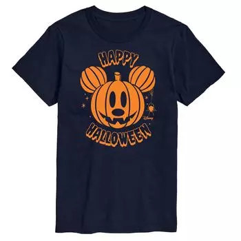 Футболка Disney's Mickey Mouse & Friends Big & Tall с изображением тыквы и Микки Licensed Character, синий