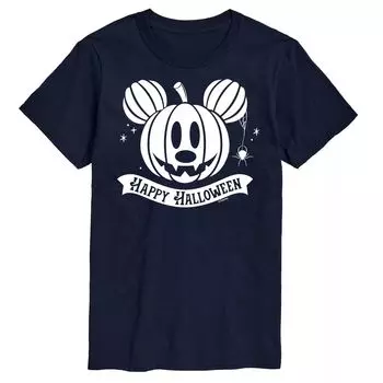 Футболка Disney's Mickey Mouse & Friends Big & Tall Happy Halloween с изображением тыквы Licensed Character, синий