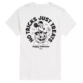 Футболка Disney's Mickey Mouse & Friends Big & Tall No Tricks с цветком Licensed Character, белый