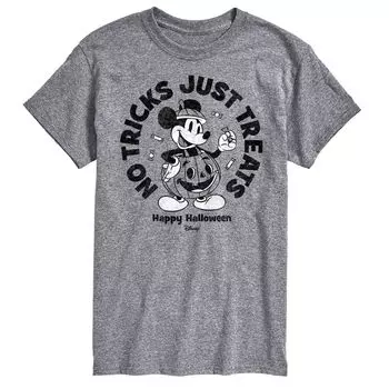 Футболка Disney's Mickey Mouse & Friends Big & Tall No Tricks с рисунком Licensed Character, серый