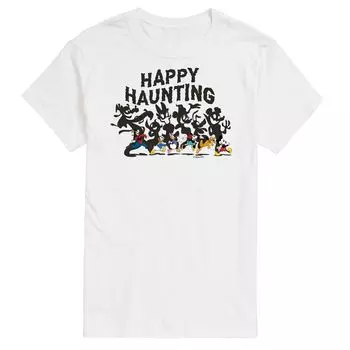 Футболка Disney's Mickey Mouse & Friends Big & Tall с цветком Happy Haunting Licensed Character, белый