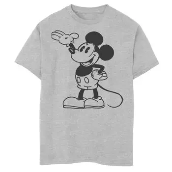 Футболка Disney's Mickey Mouse с оригинальным рисунком и рисунком для мальчиков 8–20 лет Disney