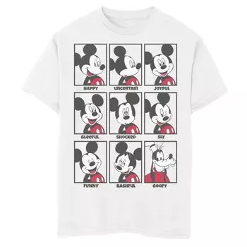 Футболка Disney's Mickey Mouse с рисунком Emotions Goofy Smile для мальчиков 8–20 лет Disney