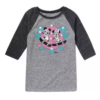 Футболка Disney's Mickey Mouse с рисунком Минни Скейт реглан для мальчиков 8–20 лет Licensed Character