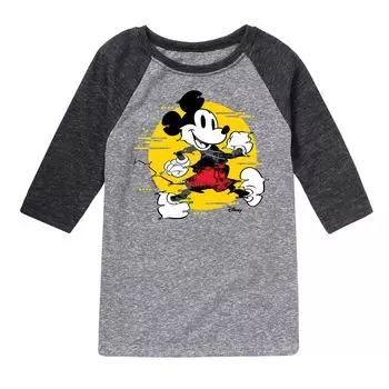 Футболка Disney's Mickey Mouse с рисунком реглан для мальчиков 8–20 лет Licensed Character