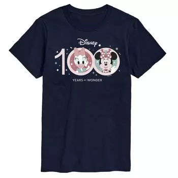 Футболка Disney's «Микки Маус и друзья, большие и высокие, 100 лет, Дейзи и Минни», Синяя Licensed Character, синий
