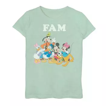 Футболка Disney's «Микки Маус и друзья» для девочек 7–16 лет с групповым изображением Fam Disney