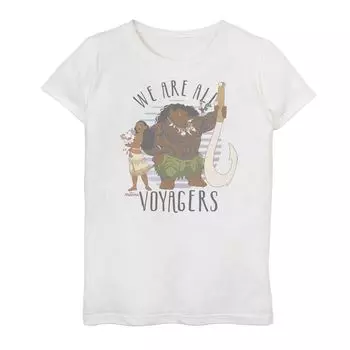 Футболка Disney's Moana Girls 6–16 We Are All Voyagers в стиле ретро Licensed Character