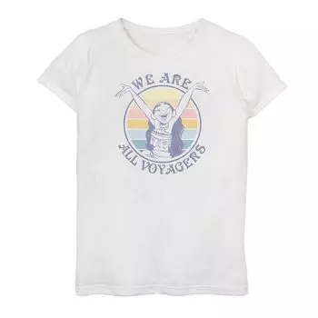 Футболка Disney's Moana Girls 7–16 We Are All Voyagers в стиле ретро Licensed Character