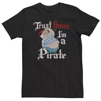 Футболка Disney's Peter Pan Big & Tall Trust SMEE «Я пиратский салют» Licensed Character, черный