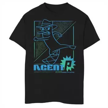 Футболка Disney's Phineas & Ferb для мальчиков 8–20 лет с графическим рисунком Mammal Of Action Line Art Disney