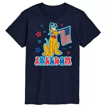 Футболка Disney's Pluto Big & Tall Freedom с цветком свободы License, синий