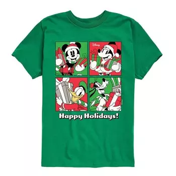 Футболка Disney's с рисунком «Микки Маус и друзья» для мальчиков 8–20 лет, зеленый