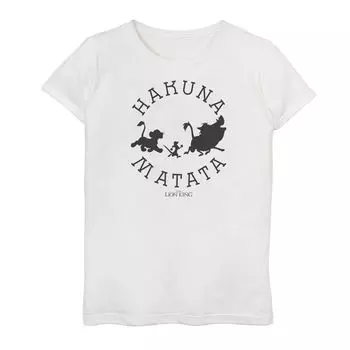 Футболка Disney's The Lion King для девочек 7–16 лет Hakuna Matata Pride Camp Licensed Character