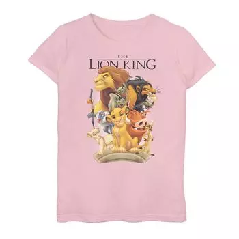 Футболка Disney's The Lion King для девочек 7–16 лет Pride Land Group Shot Licensed Character