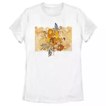 Футболка Disney's The Lion King Junior с тропическим групповым рисунком Licensed Character
