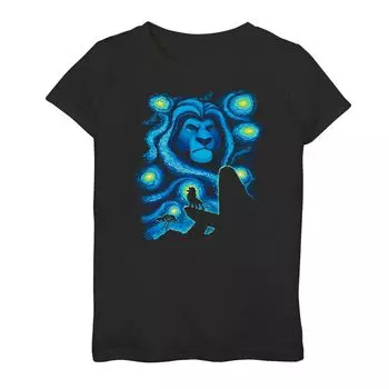 Футболка Disney's The Lion King Mufasa для девочек 6–16 лет Starry Night Pride Rock Licensed Character