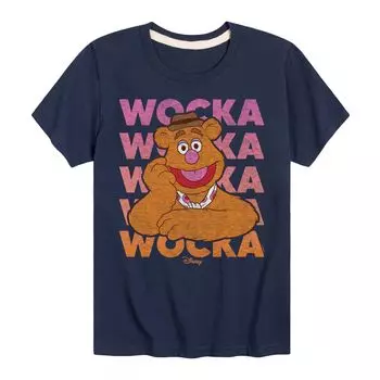 Футболка Disney's The Muppets Fozzie Bear для мальчиков 8–20 Wocka Wocka с повторяющимся рисунком Disney, синий
