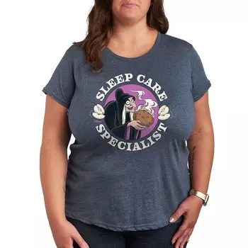 Футболка Disney's Villains Sleep Care Plus с рисунком, цвет Heather Blue
