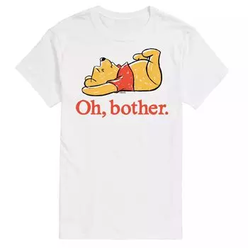 Футболка Disney's Winnie the Pooh Big & Tall Oh Bother с цветочным рисунком Licensed Character, белый