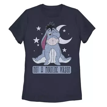 Футболка Disney's Winnie The Pooh Eeyore Not A Morning Person Junior's Licensed Character, темно-синий