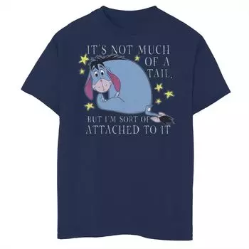 Футболка Disney's Winnie The Pooh Eeyore Boys 8–20 с рисунком «Не очень хвост» Disney, синий