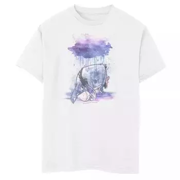 Футболка Disney's Winnie The Pooh Eeyore для мальчиков 8–20 лет с акварельным рисунком дождевых облаков Disney