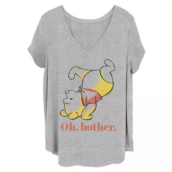 Футболка Disney's Winnie The Pooh Junior с рисунком Tumble Bear Oh Bother Licensed Character, цвет Heather Grey