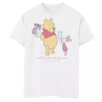 Футболка Disney's Winnie The Pooh с рисунком «Друзья навсегда» для мальчиков 8–20 лет Disney